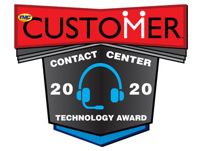 CUSTOMER Magazine 2020 Contact Center Technology Award