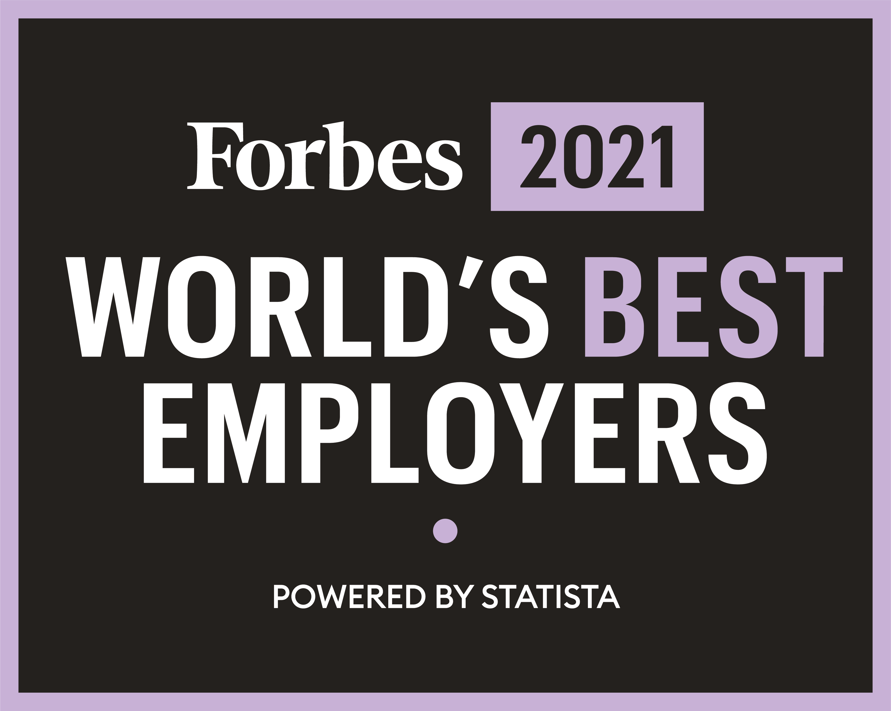 Forbes Best Employers 2021 Logo