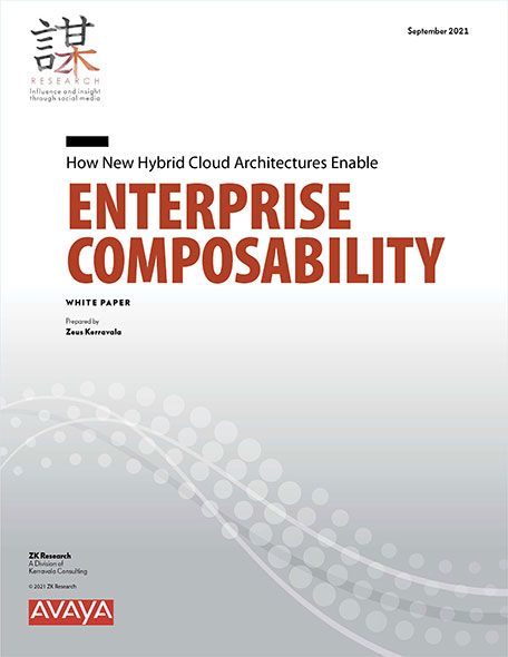 How New Hybrid Cloud Architectures Enable Enterprise Composability, ZK Research White Paper Cover